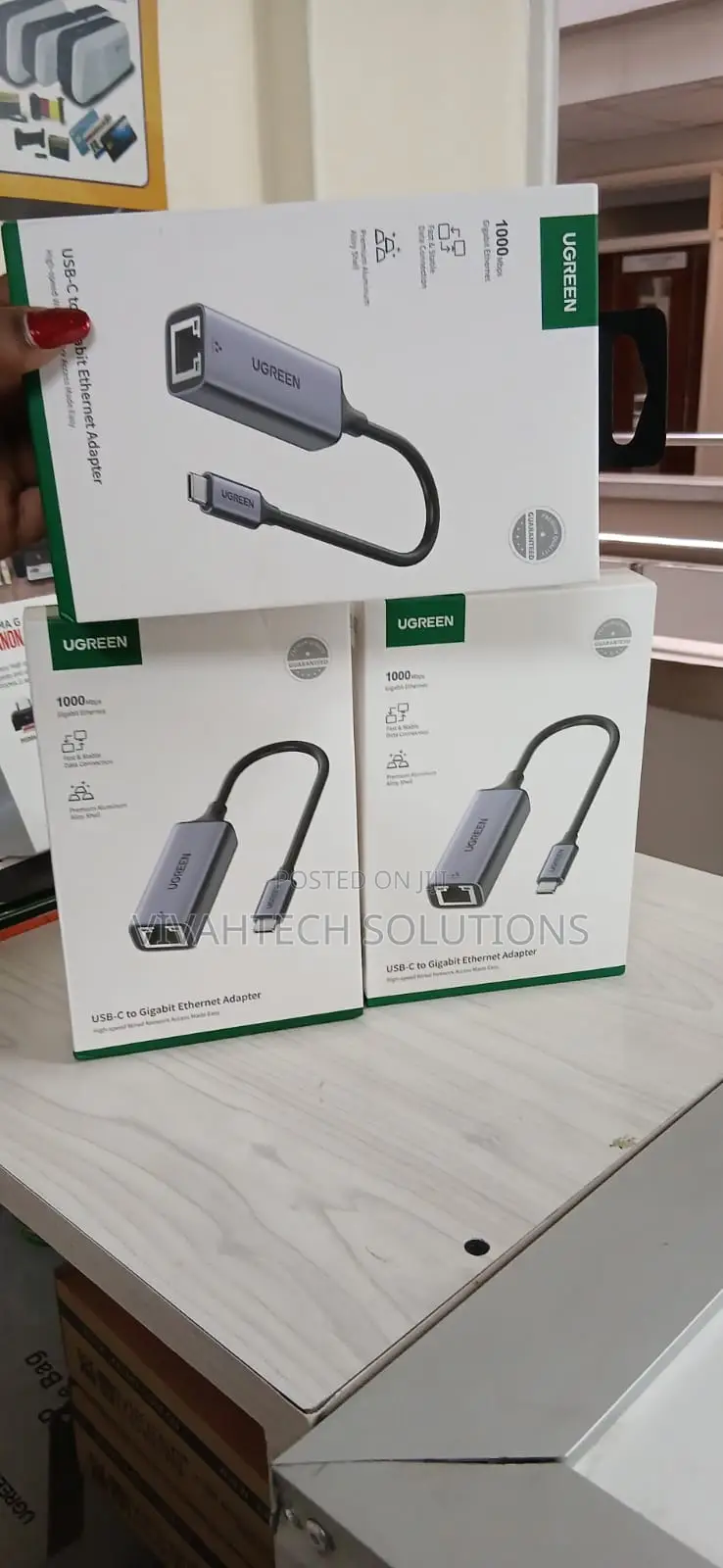 Ugreen Cm199 Usb C to Lan Adapter Space Grey