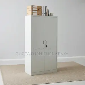 2-Door Metallic Cabinet With Adjustable Shelves