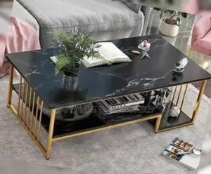 Coffee Table – Black Marble Finish