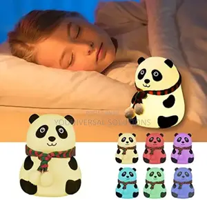 *Panda Kids Night Silicon Led Bedside Decoration Lamp With Sensor