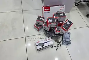 Set 4 Channel CCTV Camera Kit With 4 Cameras- Dahua