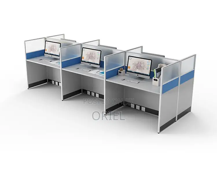 Office Workstation : 6-Way Office Working Collaborative Workstation