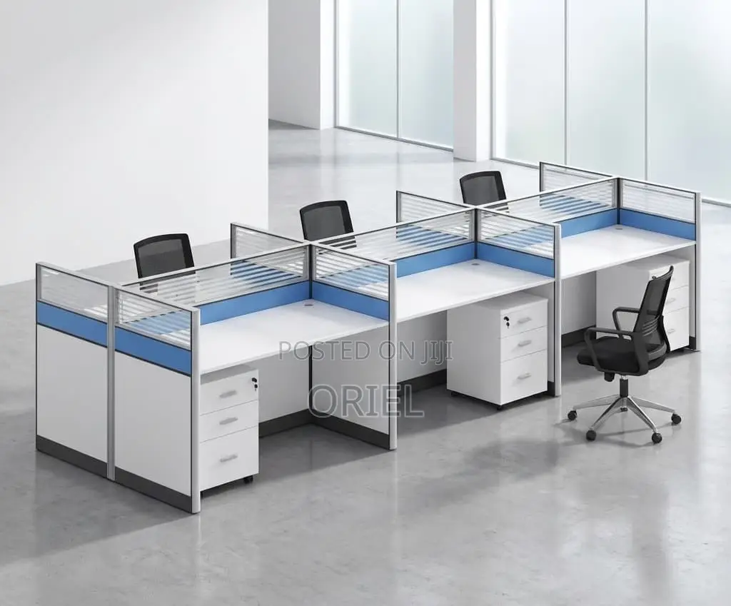 Office Workstation : 6-Way Office Working Collaborative Workstation