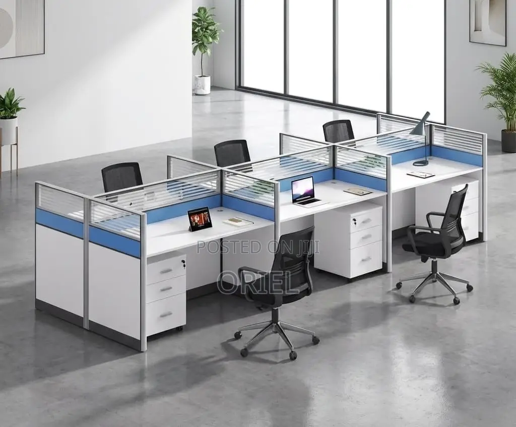 Office Workstation : 6-Way Office Working Collaborative Workstation