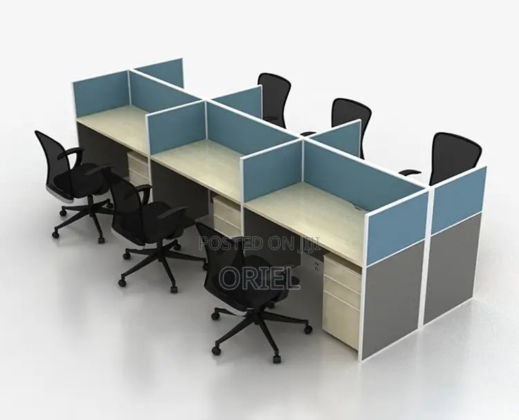 Office Workstation : 6-Way Office Working Collaborative Workstation