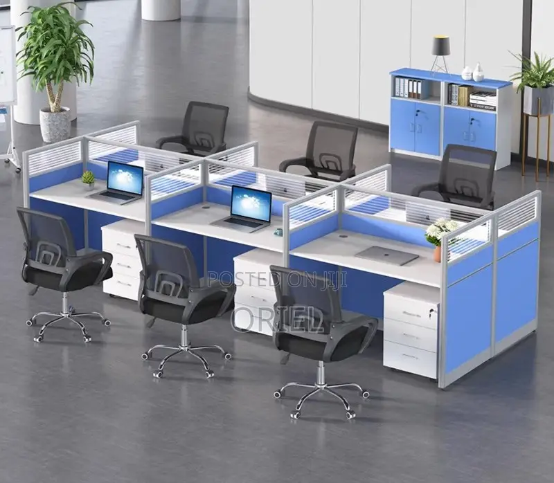 Office Workstation : 6-Way Office Working Collaborative Workstation