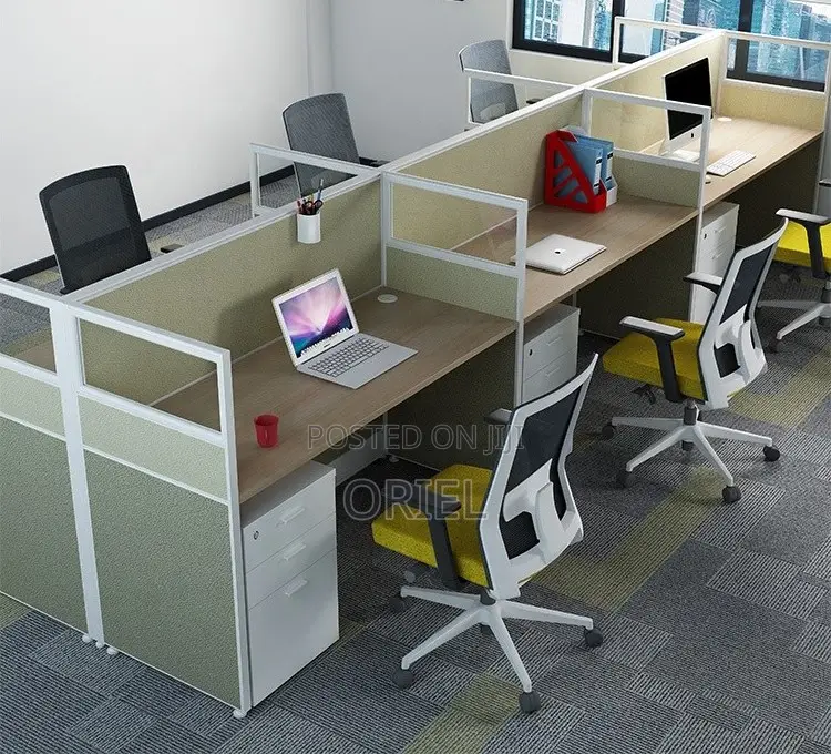 Office Workstation : 6-Way Office Working Collaborative Workstation