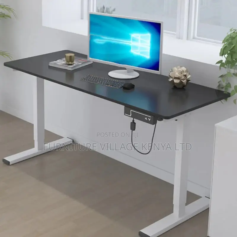 Standing Desk; 140cm Height Adjustable Computer Desk