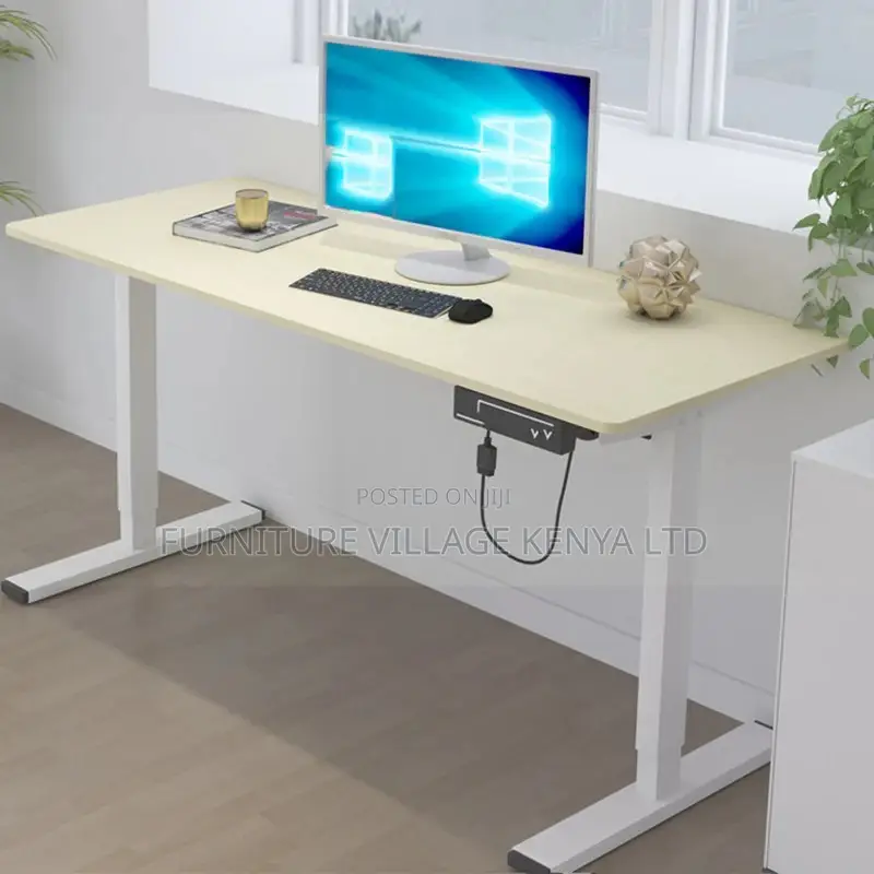 Standing Desk; 140cm Height Adjustable Computer Desk