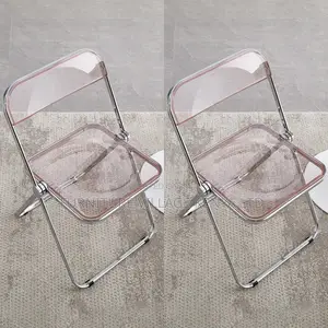Outdoor Chairs; Fodable Clear Plastic Office/Home Chairs