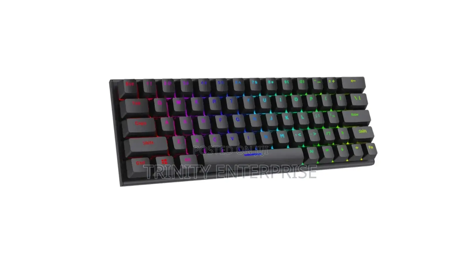 60% RGB/Wired | Hot-Swappable Keys Usb Hub | Compact Gaming Keyboard