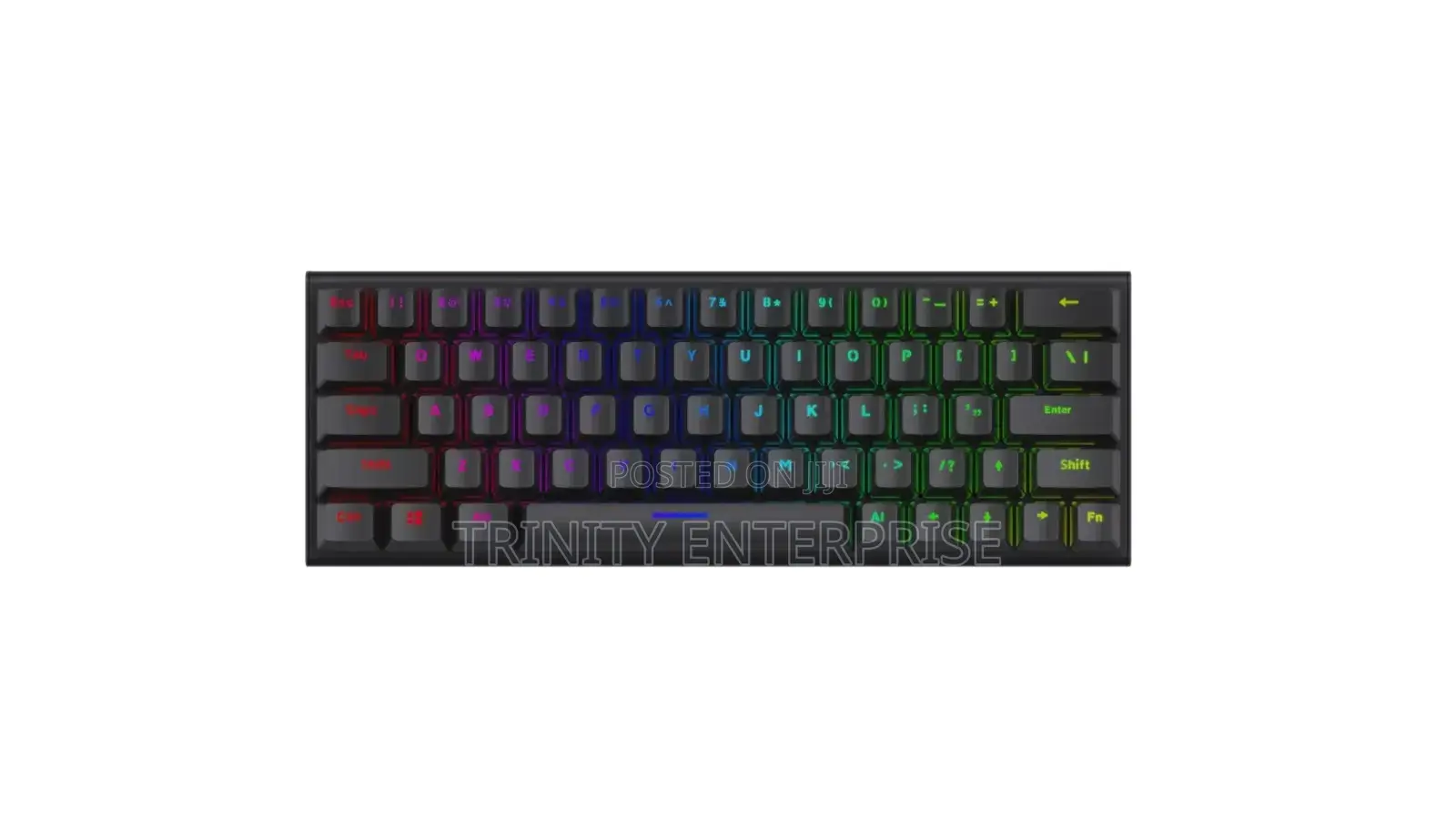 60% RGB/Wired | Hot-Swappable Keys Usb Hub | Compact Gaming Keyboard