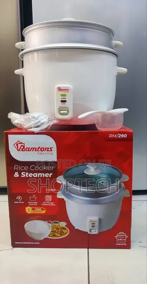 *Ramtons Rice Cooker + Steamer 2.8litres Rm290