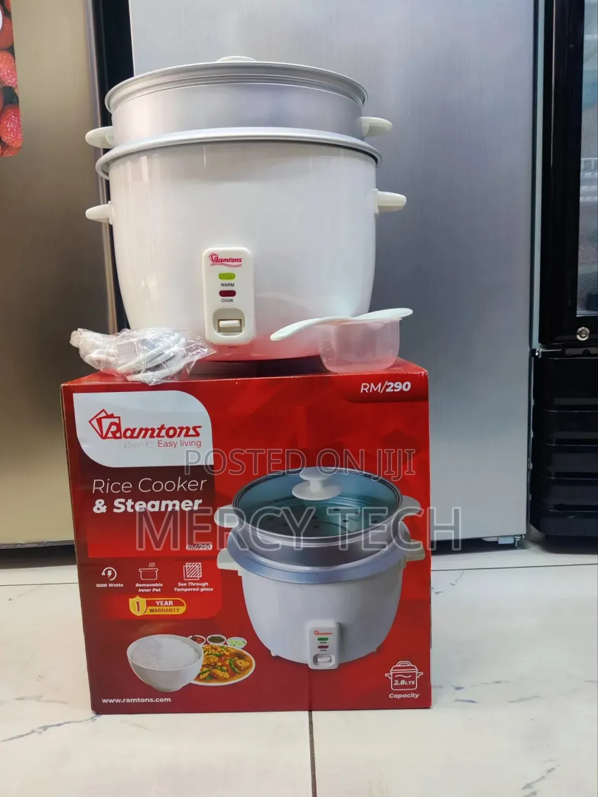 *Ramtons Rice Cooker + Steamer 2.8litres Rm290