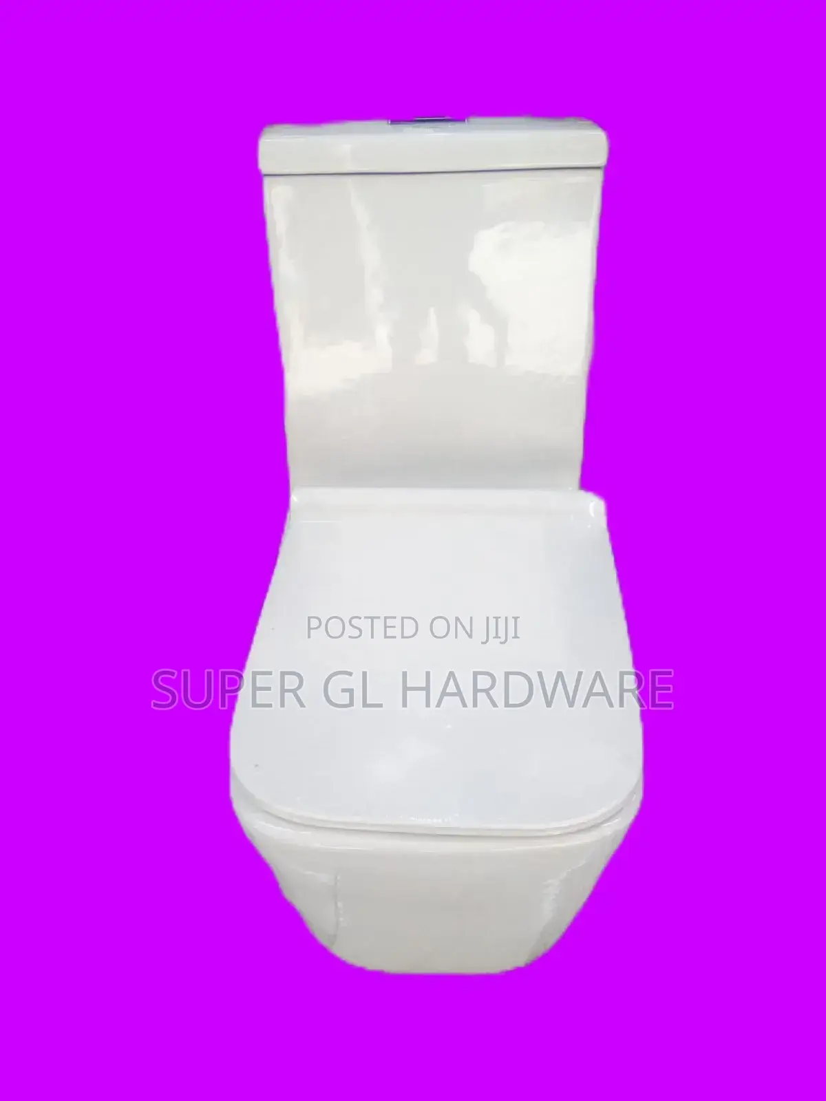 White Two - Piece Ceramic Toilet