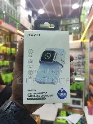 Havit Pb5219 10000mah 3 in 1 Magnetic Wireless Charger