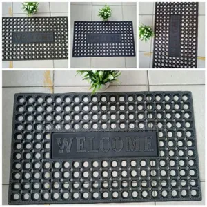 Grid Rubber Welcome Doormat