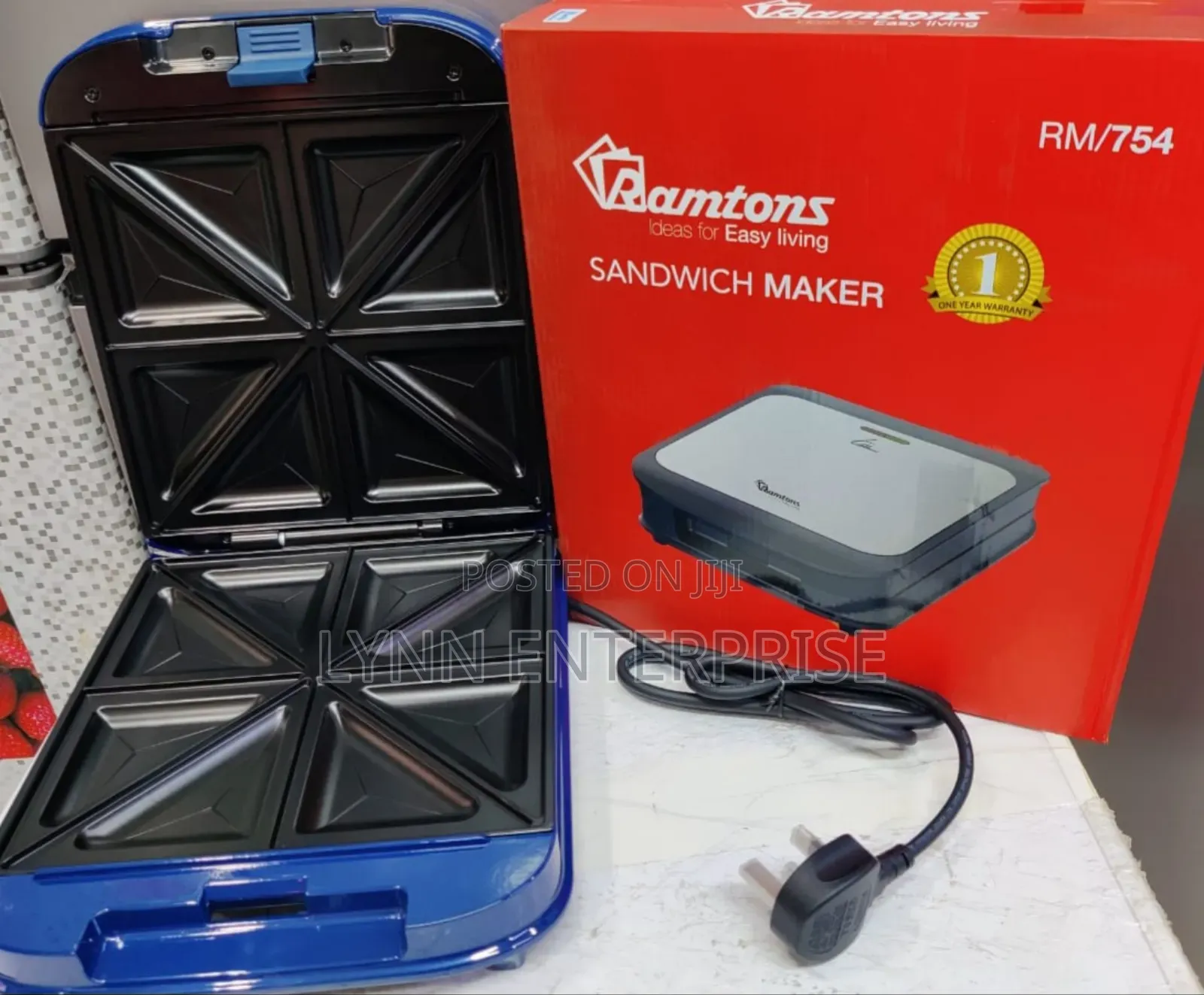 *Ramtons 4 Slice Sandwich Maker Rm754