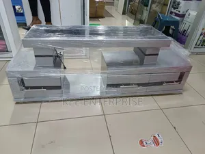 * Tv Stand With Marble Coating and Light