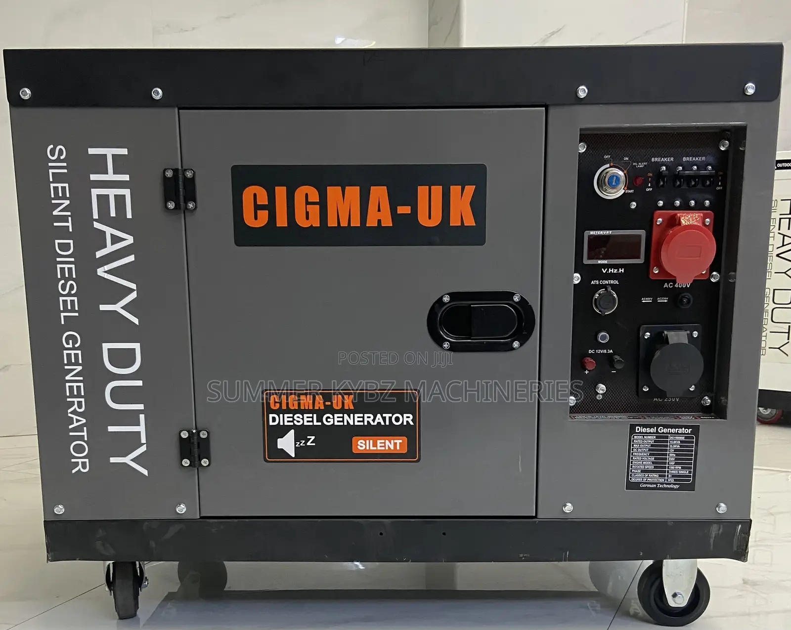 Cigma-Uk 15kva Silent Diesel Generator With Ats
