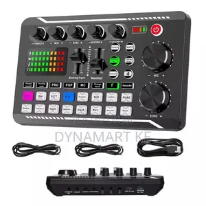 F998 Sound Card Professional Audio Mixer Live and Effects With Dj