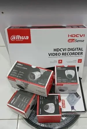 Dahua 4-Cameras Pack CCTV Kit,Power Supply Unit, Hard Disk