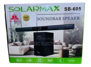 2.1ch Solarmax Soundbar Multimedia Speaker System Woofer
