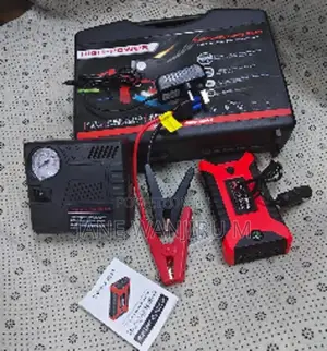 2-in-1 Car Jump Starter Tire Inflator Air Compressor