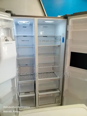 Black Samsung Side by Side Refrigerator