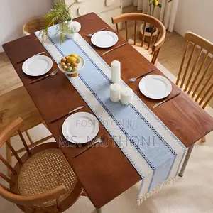 Aesthetic Nordic Boho Striped Table Runners