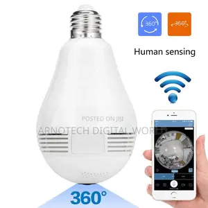 360dgrees Panoramic Fish Eye Vr Double Light Pir Cmos Wireless Camera