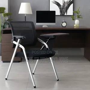 Office Chairs; Foldale Black Mesh Breathable Writing Office Seat