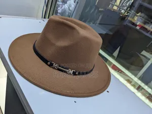 Beige Fedora Hat