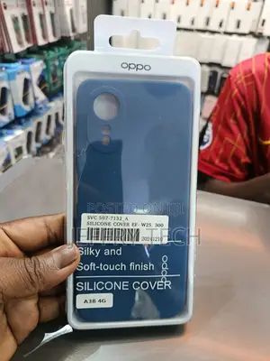 Blue Silicone Back Cover Specifically Designed for the Oppo A38 4g