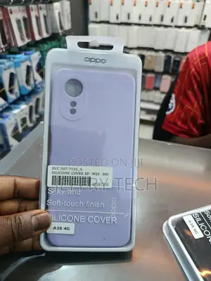 Oppo Silicone Cover for the Oppo A38 4g a Sof-Touch Finish and Purple