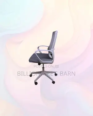 Grey Ergonomic Mesh Office Chair Mid Back Lumbar Professional Solution