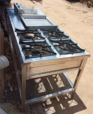 Sleek Stainless Gas Cooker for Sale! Commercial-Grade, Heavy-Duty
