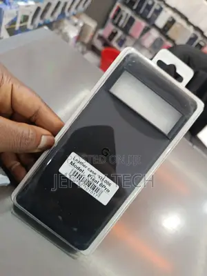 Black Leather Case Designed for the Google Pixel 6 Pro Smartphone.