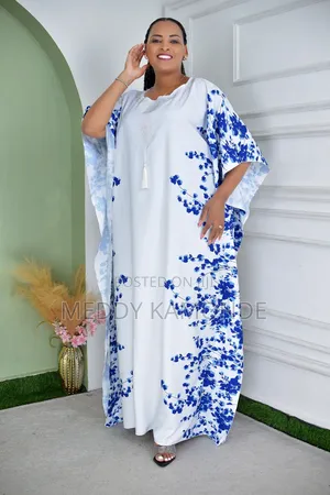 Blue White Free Maxi Dresses