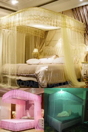 Cream,Pink and White Sleep Sealed,Peace Unlocked Mosquito 2 Stand Nets