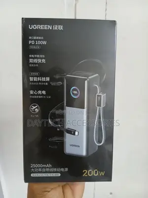 Ugreen 25000mah 200w Fast Charging Power Bank – Pb722 (Ug-35525b)
