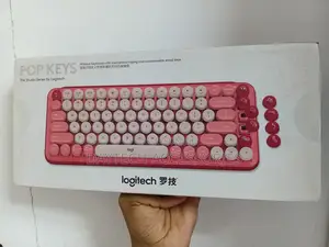This Is a Logitech Pop Keys Wireless Mechanical Keyboard.