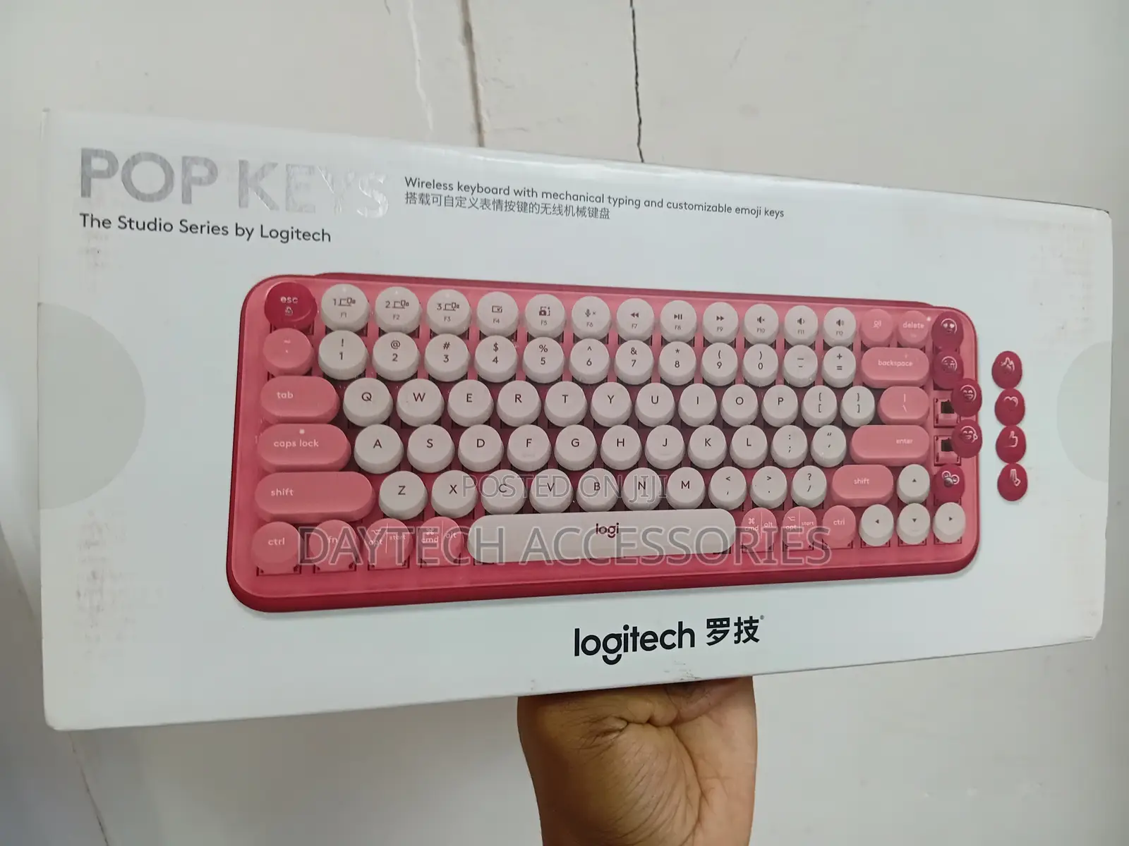 This Is a Logitech Pop Keys Wireless Mechanical Keyboard.