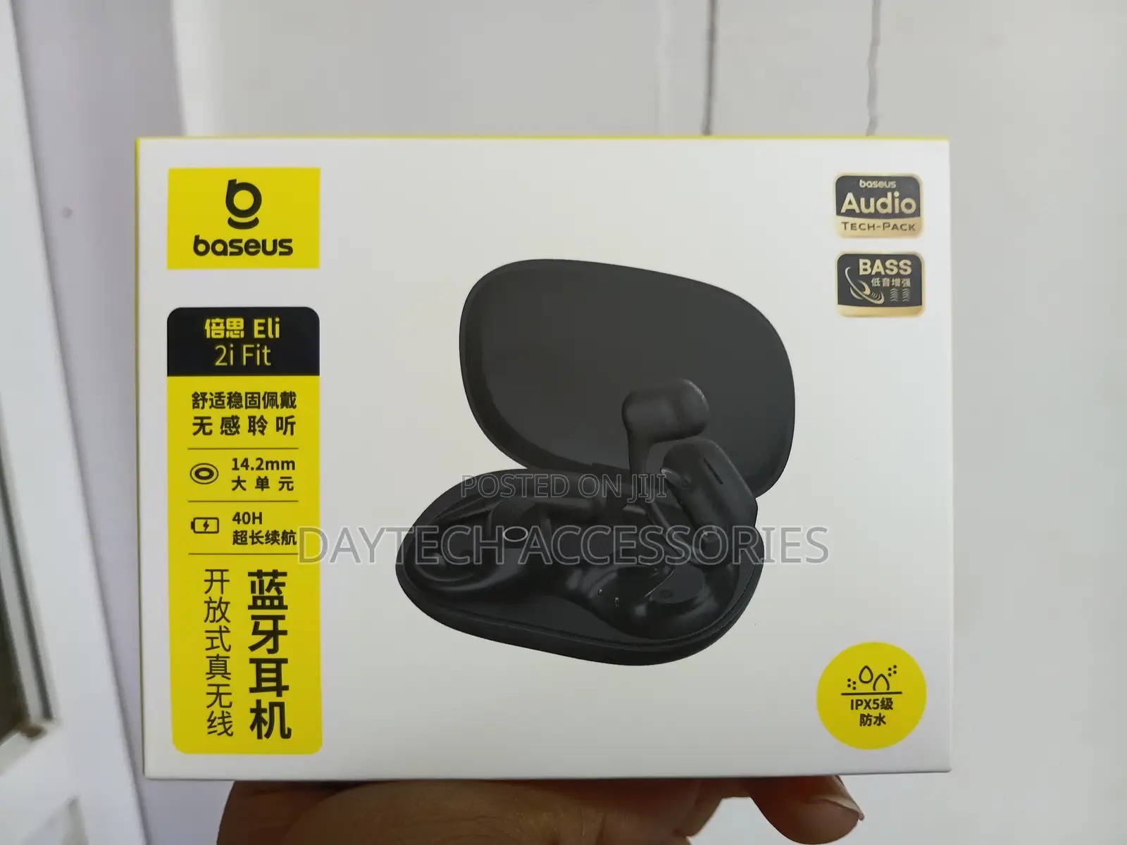 The Baseus Eli 2i Fit Open-Ear True Wireless Earbuds.
