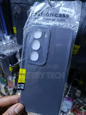 Black Fashiomcase Brand Phone Cover for the Vivo V40 Lite.