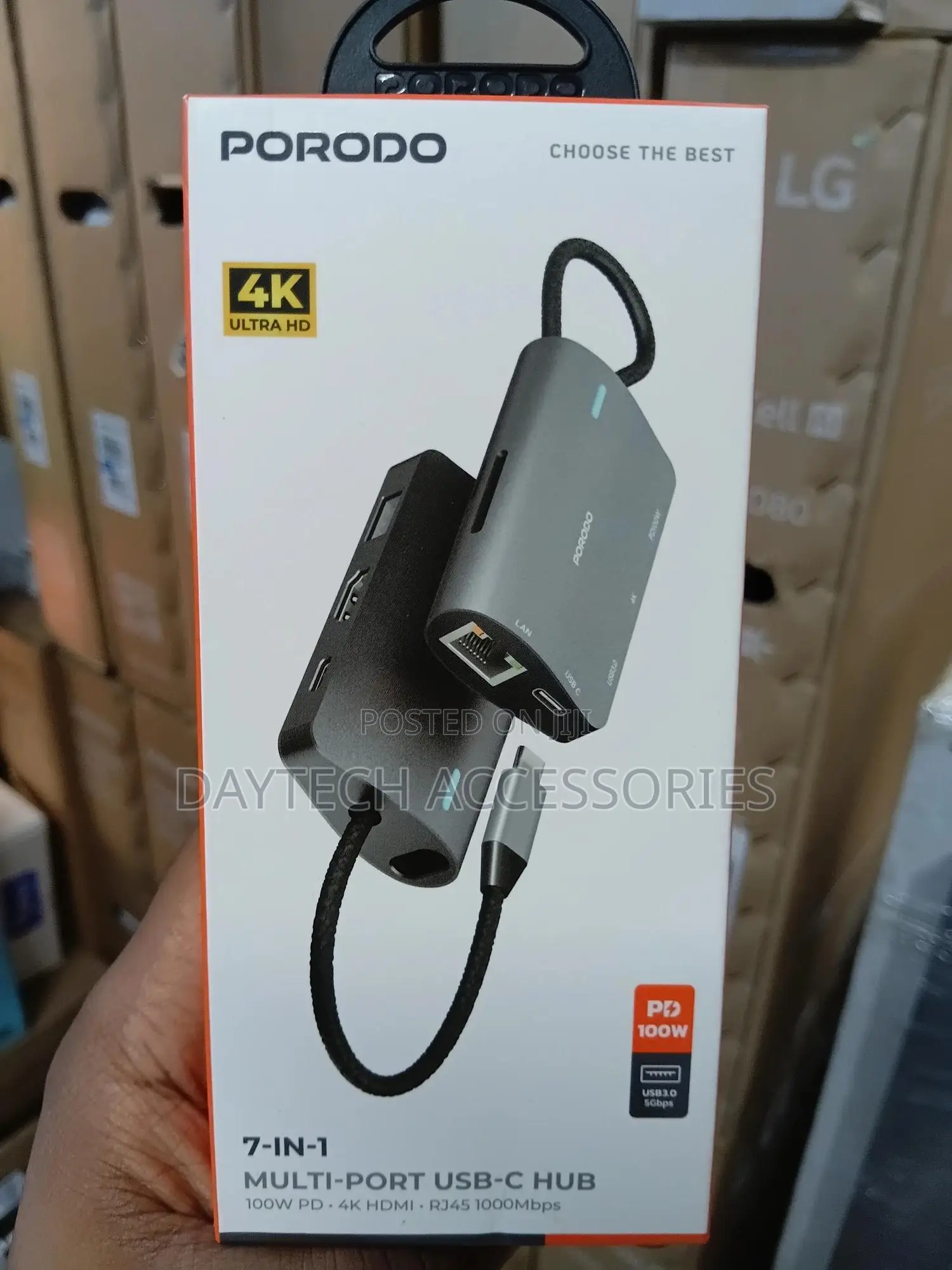 This Is a Porodo 7-in-1 Multi-Port Usb-C Hub.