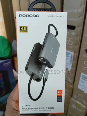 This Is a Porodo 7-in-1 Multi-Port Usb-C Hub.