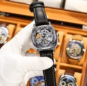 Tevis Automatic Leather Wrist Watch