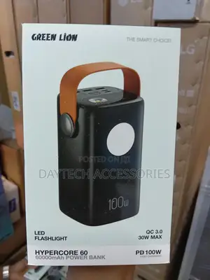 Green Lion Hyper Core 60 Power Bank 60000mah - Black