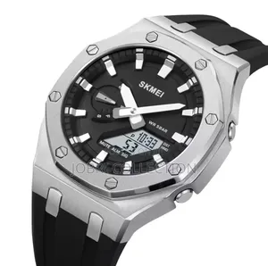 Skmei Silver Face Gents Wrist Watch